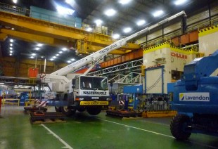 Changement de poutre de pont roulant PSA